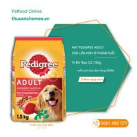Hạt cho chó lớn Pedigree Adult – 1.5kg