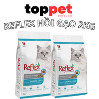 Hạt cho mèo REFLEX Cá Hồi Và Gạo TÚI 2KG. Thức ăn hạt khô mèo trưởng thành Reflex Salmon and Rice