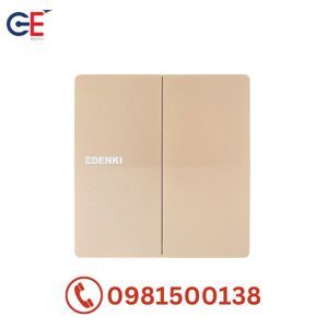 Hạt công tắc đôi 1 chiều Edenki EE-102-G