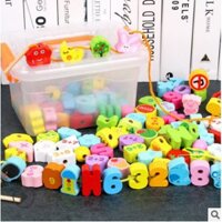 Hạt cườm xâu hạt gỗ