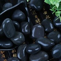 [Hạt] Đá Nướng Đá Núi Lửa Đá Đặc Biệt Cho Đá Bánh Ngỗng Đá Mềm Sỏi Đen Chịu Nhiệt Độ Cao Thùng Gỗ Đá Cá
