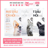 Hạt dầu cá hồi King Pet thức ăn hạt cho chó kén ăn 350g