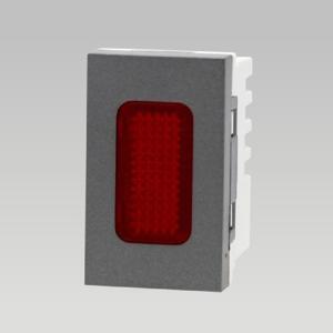 Hạt đèn báo cỡ S 0.5W, nhựa PC chống cháy màu xám DoBo – A66x-88625S