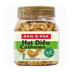 Hạt điều chiên muối Dan D Pak 215g