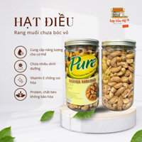 Hạt điều chưa bóc vỏ lụa - rang muối - hạt dinh dưỡng