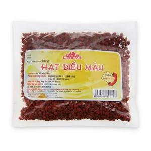 Hạt điều màu Việt San gói 100g