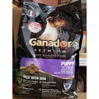 Hạt Ganador Premium Puppy cho Chó con vị sữa & DHA - Túi 3kg