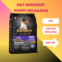Hạt Ganador Puppy Milk & DHA 3kg - thức ăn cho chó con vị sữa & DHA