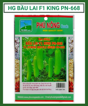 Hạt giống bầu lai F1 King Phú Nông Seeds PN-668 - 1g