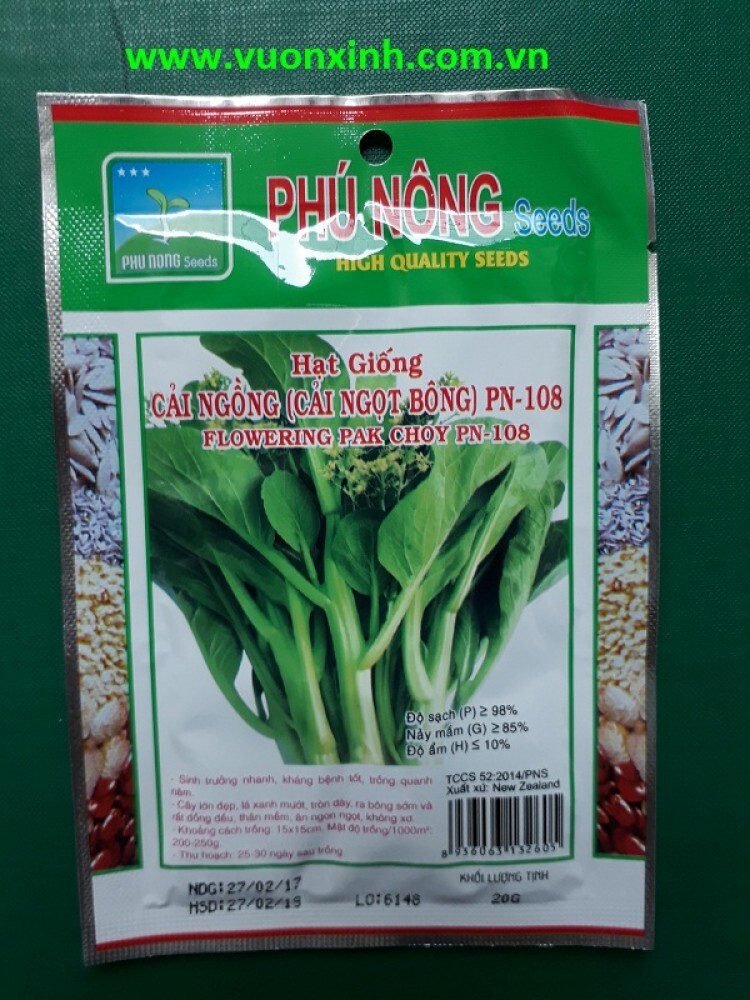 Hạt giống cải ngồng Phú Nông PN-108 20g
