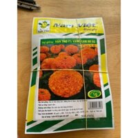 hạt giống hoa vạn thọ F1 năm việt vàng cam cao lỡ 02 gói 300 hạt