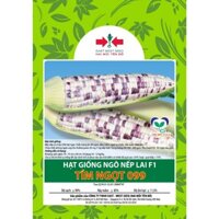 HẠT GIỐNG NGÔ ( BẮP ) NẾP LAI F1 TÍM NGỌT 099 HAI MŨI TÊN ĐỎ GÓI 500G