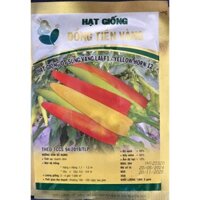 Hạt giống ớt sừng vàng F1 YELLOW HORN 12 ĐTV gói 5gram (khoảng 800 hạt)