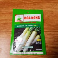 Hạt Giống rau đậu đũa, đậu rồng, cải cầu vồng, mùi ngò rí, củ cải trắng, bắp tím, hoa dạ yến thảoHóa nông - Nhà Vừng - Củ cải trắng