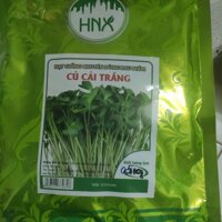 Hạt giống rau mầm cỏ lúa mì, đậu hà lan, rau muống, củ cải trắng, củ cải đỏ, cải ngọt, hướng dương, cải chip 100gr - Củ cải trắng 100g