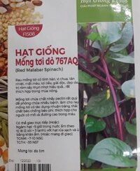 Hạt giống Rau mồng tơi đỏ 1gr