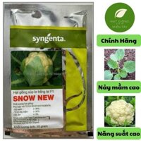 Hạt Giống Súp Lơ Trắng Lai F1 SNOW NEW SYNGENTA (GÓI 10G) - Bắp to, đẹp, cây sinh trưởng mạnh