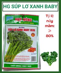 HẠT GIỐNG SÚP LƠ XANH BABY 1535 – NGON GIÒN, DỄ TRỒNG