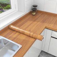 Hạt Gỗ Nhà Bếp Chống Dầu Miếng Dán Chống Thấm Nước Tự Dính Giả Bếp Gỗ Mặt Bàn Cabine