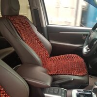 Hạt gỗ tựa lưng massage lót ghế ô tô chất liệu 100% gỗ Hương Đỏ tự nhiên