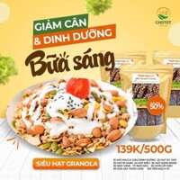 HẠT GRANOLA GIẢM CÂN - ĂN KIÊNG - DĨNH DƯỠNG EATCLEAN CÓ THÊM MACCA ĐẬM VỊ THƠM NGON MỔI BỮA SÁNG, ĐẸP DA TỐT SỨC KHỎE