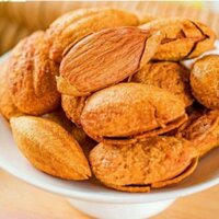 Hạt hạnh nhân mỹ còn vỏ Rang Bơ