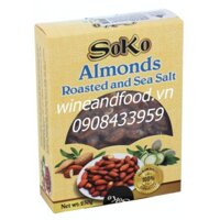 Hạt hạnh nhân rang muối Soko 250g