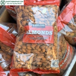 Hạt hạnh nhân sấy khô không muối Kirkland Signature Almonds - 1.36 kg
