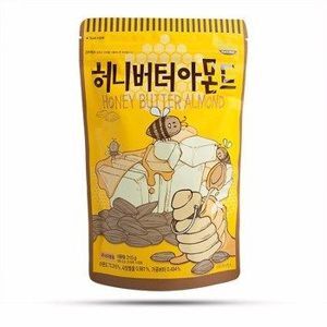 Hạt hạnh nhân tẩm bơ mật ong Tom's Farm túi 210g