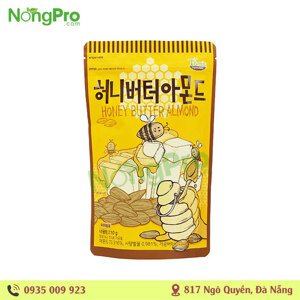 Hạt hạnh nhân tẩm bơ mật ong Tom's Farm túi 210g