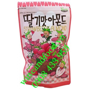 Hạt hạnh nhân tẩm dâu tây Tom's Farm 210g