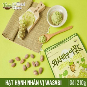 Hạt Hạnh Nhân Tẩm Vị Wasabi Toms Farm 210g