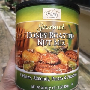 Hạt hỗn hợp tẩm mật ong Gourmet Honey Roasted Nut Mix 850g Mỹ