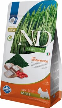 HẠT KHÔ CHO CHÓ TRƯỞNG THÀNH N&D SPIRULINA – VỊ CÁ TRÍCH, TẢO XOẮN & KỶ TỬ – DÀNH CHO CHÓ NHỎ