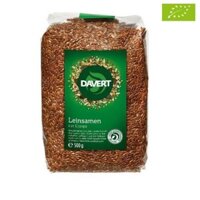 Hạt lanh nâu hữu cơ chưa rang Davert (500g)