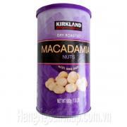 Hạt Mắc Ca tẩm muối Kirkland Signature Dry Roasted Macadamia Nuts - 680g