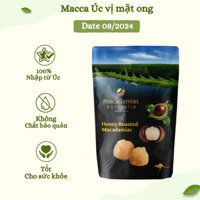 Hạt macca bóc vỏ vị mật ong, nhân hạt macca tẩm mật ong Happy Nuts nhập khẩu từ Úc 135gr