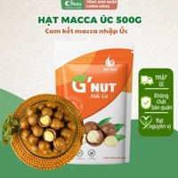 Hạt Macca Nứt Vỏ Úc G'Nut 500g – Tặng kèm tách hạt - Mắc ca hữu cơ ăn trực tiếp, nấu sữa hạt cho bà bầu, trẻ nhỏ, người