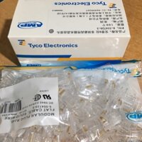 HẠT MẠNG AMP TYCO RJ45 HỘP 100 HẠT, DÙNG CHO DÂY MẠNG CAT5E