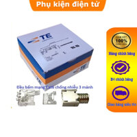 Hạt mạng AMP ZTE  Cat6 UTP (3 mảnh) PN: PN : 6-2111989-3 Chính hãng, Đầu bấm mạng cat6 3 mảnh chống nhiễu AMP