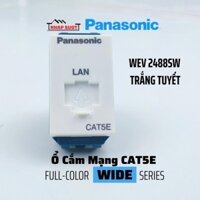 Hạt mạng, ổ cắm data CAT5E PANASONIC màu trắng tuyết Wide Series - WEV 2488SW