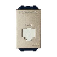 Hạt mạng Panasonic CAT6 màu vàng ánh kim WEV24886MYZ