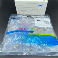 Hạt mạng rj45 AMP CAT6 chân đồng loại tốt hộp 100 hạt