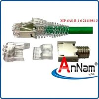 Hạt mạng Rj45 Cat6-3 mảnh AMP Cat6 Modular Plug 6-2111989-3
