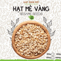 HẠT MÈ VÀNG THUẦN CHỦNG HỮU CƠ TỰ NHIÊN 100g-250g-500g ( Hạt vừng sống) dùng nấu chè, làm bánh & sữa, muối mè, bơ.
