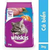 Hạt mèo Whiskas Thức ăn cho mèo trưởng thành 3kg Petemo Pet Shop