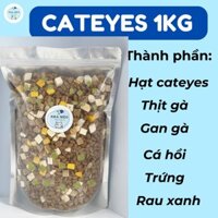 Hạt mix thịt sấy đông khô, Thức ăn cho mèo, giảm rụng lông, hỗ trợ tiêu hoá, Thịt sấy đông khô dành cho mèo kén ăn