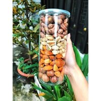 Hạt Mixed Nuts 4 in 1, Hạt Nhập Khẩu Ăn Vặt Giàu Năng Lượng Tốt Cho Hệ Tim Mạch Hộp 500g