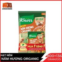 Hạt nêm chay Knorr Nấm Hương Organic Gói 800G Tặng gói 136g