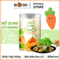 Hạt Nêm Chay Rau Củ Ngưu Bàng 500g - BiDoFood - Bột Nêm Ăn Dặm Cho Bé Từ 2 Tuổi